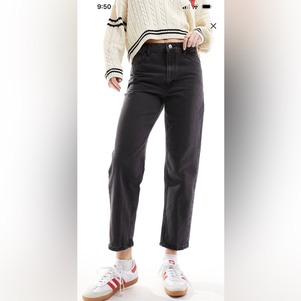 Mango Women's Black mom Jeans